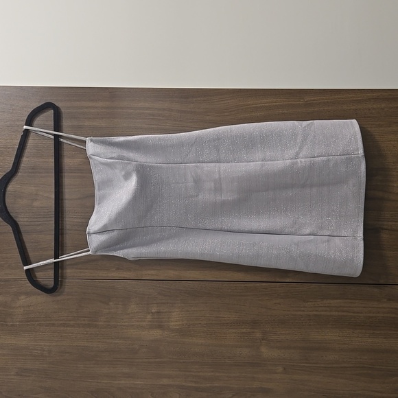 Reformation "Crawford" dress in Silver -Size Small - Picture 9 of 14